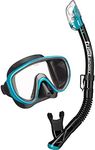 Tusa Serene Adult Mask & Snorkel Set - Colour Choice (Black/Ocean Green)