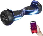 RCB Hoverboard 8.5" all terrain hoverboards, APP control function, integrated LED Bluetooth with powerful motor, electric skateboard self balance scooter, gift for Kids and Adults