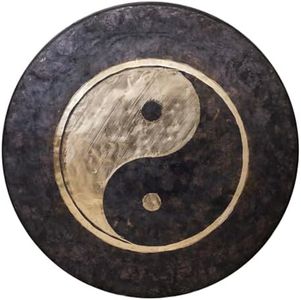 Unlimited Taoist Moonlight Gongs - 38". Includes Hanging Rope & Mallet/Aid your Spiritual Healing Practice/Great for Meditation, Yoga & Sound Healing/Hand Lathed Bronze