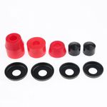 MUNSAR Skateboard Rebuild Kit Bushings Washers Pivot Cups for 2 Trucks 7in Red {66015598MUNS}