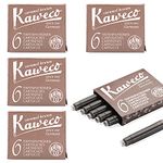 Kaweco Fountain Pen Ink Cartridges short, Caramel Brown (Brown), 30 pc.