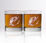 Fish Whiskey Glass Set of 2, Fish G