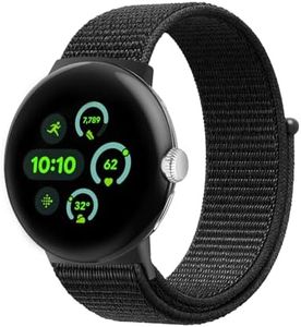 BlackPro Compatible with Google Pixel Watch 3 45mm 41mm Band, Adjustable Breathable Sport Strap for Google Pixel 3/2/1 Band for Men Women