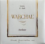 Warchal Amber Violin E String - Stainless Steel: Med Ball