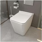 MEJE Back to Wall Toilet, Square El