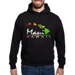 CafePress MAUI Hawaii (Distressed Design) Hoodie Men's Dark Hooded Sweatshirt Hoodie Black