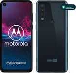 Motorola One Action Dual-SIM XT2013 128GB Factory Unlocked 4G/LTE Smartphone - International Version (Denim Blue)