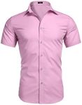 COOFANDY Mens Muscle Fit Dress Shirt Wrinkle Free