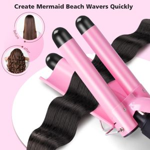 3 Barrel Hair Curler 25mm – Triple Barrel Waver for Beach Waves