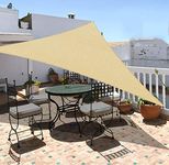 Garden EXPERT 10'x10'x14' Sun Shade Sail Sand Right Triangle Canopy Sail Shade Cloth for Patio Garden Outdoor Backyard