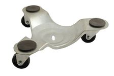 Vestil LEG-D-12-4PK Leg Dolly, Furniture Tools for Heavy Load Moving, 300 lb. Capacity, 12" x 10-3/4", Silver (Pack of 4)