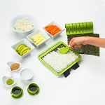 THE #1 Rated COMPLETE HOME SUSHI MAKING KIT SET. Now make Best SUSHI ROLL at home for SUSHI PARTY or for your kids. With HOME SUSHI MAKER you can make all Sushi Rolls in all style. Magic SUSHI MAKER with COMPLETE TRAINING SYSTEM