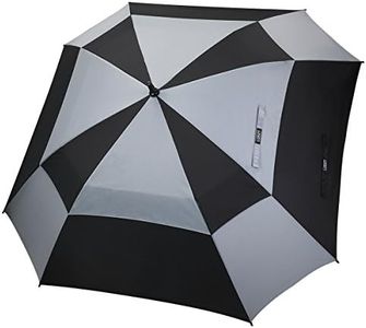 G4Free Extra Large Golf Umbrella 62/68 inch Vented Square Umbrella Windproof Auto Open Double Canopy Oversized Stick Umbrella