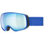 Uvex Unisex-Kids, scribble FM sph ski goggles, cobalt mat/blue-clear, one size