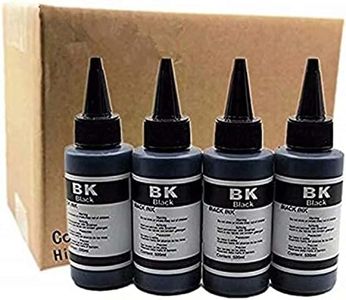 Black/Cyan/Magenta/Yellow Universal Refill Ink Kits Suit for Eposn for Canon for HP for Brother All Inkjet Printer (100ML 4BK)