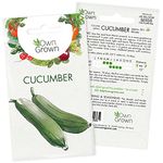 Cucumber Seeds (Cucumis sativus), Cucumber Seeds for Gardening Vegetable Plants - Variety Chinese Slangen, Grow Your own Cucumber: Premium Veg Seeds for About 20 Cucumber Plants by OwnGrown