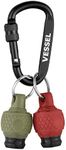 Vessel QB-22K2DGR Ball Grip Quick Catcher, 2 Piece Set (Dull Green, Dull Red) Bit Holder