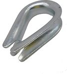 (Pack of 1 pcs) Wire Rope Thimble Galvanised Steel 16 mm Ø DIN 6899B Cable Wire Rope Thimbles Rigging Clamps (1)