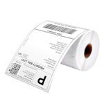 MUNBYN 4"x6" Direct Thermal Shipping Label Compatible with DYMO LabelWriter 4XL 1744907,1755120, Perforated Postage Paper for MUNBYN, DYMO, Rollo, JADENS, Permanent Adhesive, 220 Labels/Roll