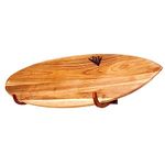 Cor Surf Bamboo Surfboard Wall Mount | The Original Single Surf Rack (Dark Wood)