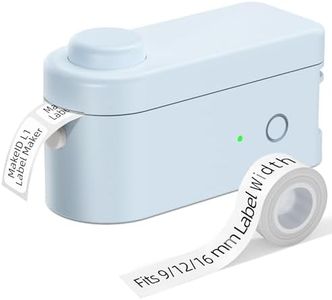 Makeid Etiqueteuse Bluetooth, Imprimante Etiquette Autocollante L1, Mini Imprimante Portable Thermique Compatible pour l'Étiquetage de la Maison, Bleu