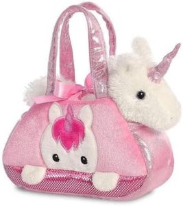 Aurora 32795 - Bolso Fancy Pal Peek-a-Boo para mascotas, unicornio, 21 cm, rosa