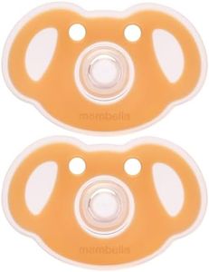 Mobella Koala Pacifiers 0-3 Months, Silicone Baby Pacifier for Breastfed Babies, Soft Nipple Newborn Soother, BPA-Free Binkies, Orthodontic, Symmetrical Curves Shield Design, Day Time 2 Pack