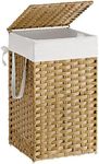 SONGMICS Laundry Hamper with Lid, 1