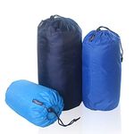 Frelaxy Stuff Sack Set 3-Pack (3L&5L&9L), Ultralight Ditty Bags with Dust Flap for Traveling Hiking Backpacking