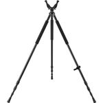 Trakiom Shooting Sticks for Hunting, Adjustable Hunting Shooting Tripod with V Yoke Rest, Lightweight Durable Aluminum Frame, High Density Foam Grip, Spike Feet and Twist Style Locking Legs