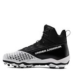 Under Armour Men's Hammer Mc Football Shoe, Black/White, 12.5