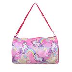 DEVIL Stylish Unicorn Duffle Sports Dance Gymnastics Sports Gym Bag, Kids Travel Bag for Girls (Style