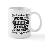 CafePress World's Best Great Grandpa Mug 11 oz (325 ml) Ceramic Coffee Mug