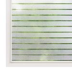 rabbitgoo Window Film Privacy Window Blinds Frosted Window Clings Etched Glass Window Frosting Film Window Tint for Home Office Windows Stripe, 35.4 x 78.7 inches(90x200cm)