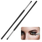 WLLHYF Eyeliner Smudge Brush 2 PCS Professional Eye Makeup Brushes Ultra Thin Eyebrow Brush Kit Soft Makeup Tool Eyeshadow Tight Liner Brush for Eyeshadow Gel Powder Cream Women Girls