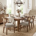 HNY Mid Century Modern Rattan Dinin