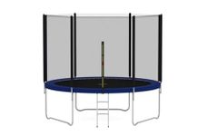 Heavy Duty 6FT 8FT 10FT 12FT 14FT Outdoor Trampoline with Enclosure Net for Kids Spring Cover Ladder FREE Space Hopper - 6FT