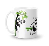 ECFAK Panda Ceramic Printed Coffee Mug, Tea Mug for Friends | Gift for Brother, Sister, Friends | Birthday Gift |