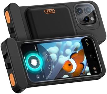 ESR 2 Pack Waterproof Phone Pouch for iPhone 15 Pro Max/14 Pro Max, Underwater Touch Sensitivity, IPX8 Floating Waterproof Cellphone Case with Lanyard, Dry Bag for Snorkeling, Black