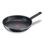 Tefal Day by Day On 28cm Frying Pan, Non Stick, Aluminium, Black, All hobs compatible excluding Induction, B56406AZ