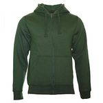 ROCK-IT Apparel man zipped hoodie heavy blend hooded fleece sweater Jacket sweatshirt mens hoody in color Enamel Green-X-Large