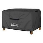 ULTCOVER Patio Coffee Table Cover, Waterproof Rectangular Outdoor Small Side Table Cover 42x24x18 inch, Black