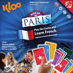 KLOO Learn French Board Game “Race to Paris” | Fun for Family Kids Adults | Coloured Vocabulary Word Cards Make Sentences in a Flash | Language Teacher Resource | Boardgame 1–4 Players