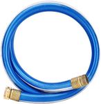Homes Garden Hose Short 3/4 in. x 5 ft. Water Hose Blue Lead-Hose Male/Female High Water Pressure with Solid Brass Fittings for Water Softener, Dehumidifier, Vehicle Water Filter 8 Years Warranty