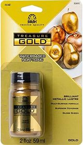 FolkArt Gold Assorted Easy to Apply DIY Crafts, Art Supplies with A Metallic Finish Treasure Paint 2 Fl Oz 59 Ml (Pack of 1)