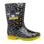 Childs Batman PVC Wellington Boots (Numeric_9) Black