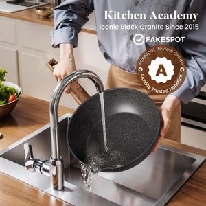 Kitchen Academy 17-Piece Cookware Set – Non-Stick Pots and Pans