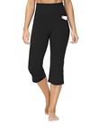 ALONG FIT Capris Leggings for Women with Pockets Bootcut Flared Yoga Capri Pants Workout High Waisted 20"