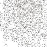 WUBOECE 6mm Open Jump Rings Jewelry DIY Findings for Choker Necklaces Bracelet Making, Silver, 1000 PCS