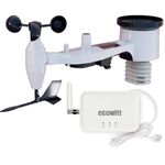 ECOWITT Weather Station Array GW3002, 7 in 1 Wireless Weather Station with Outdoor Sensor WS69 + 3 in 1 WiFi/Wired Hub Gateway GW3000 with SD Card Port, Weather Forecast for Home Garden 868 MHz